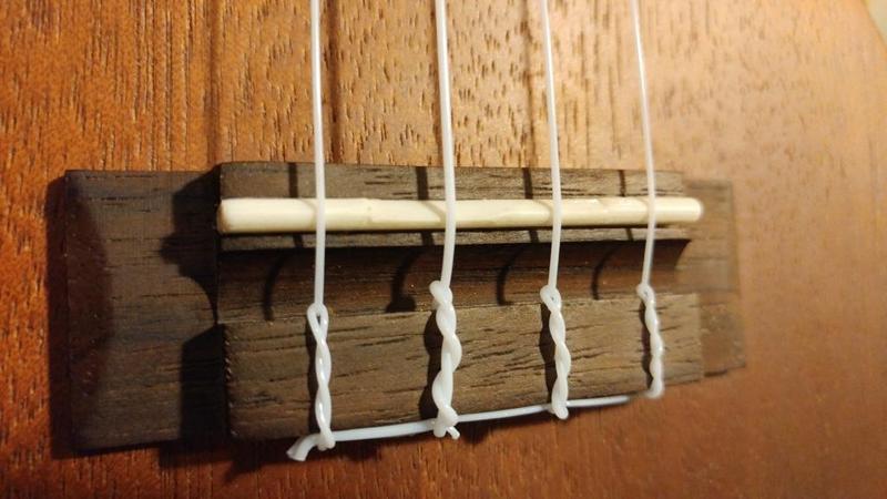 Intonated Saddle for Ukulele