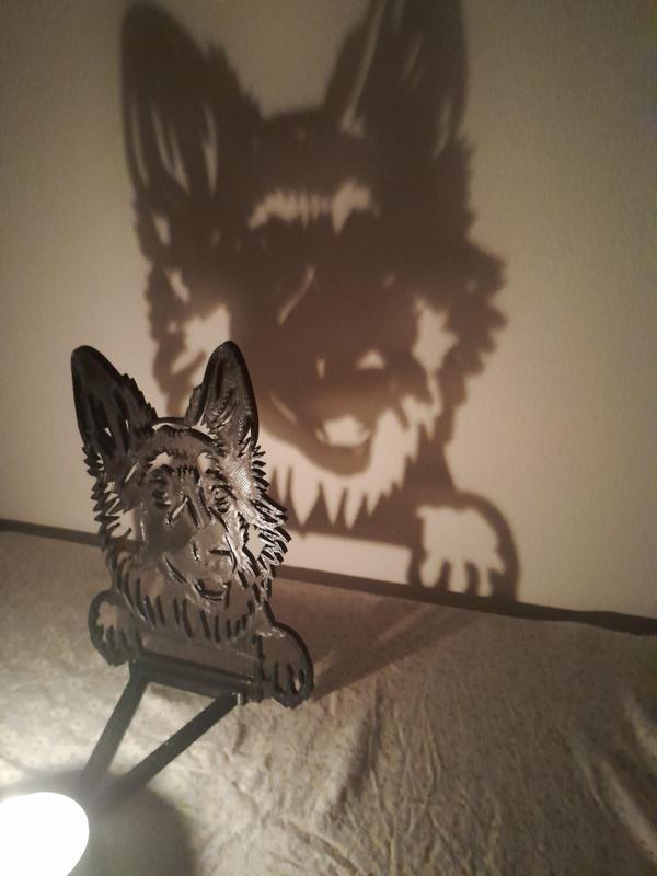 GERMAN Shepherd candle stick