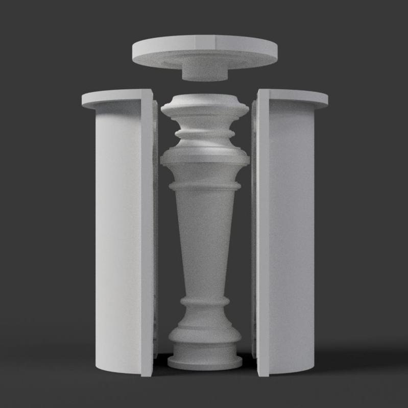 mold for candle holder 001