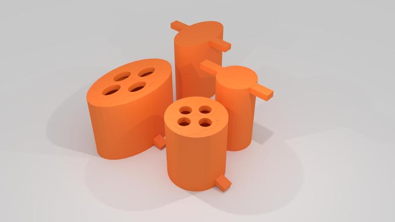 Playdough Etruder Plungers Short