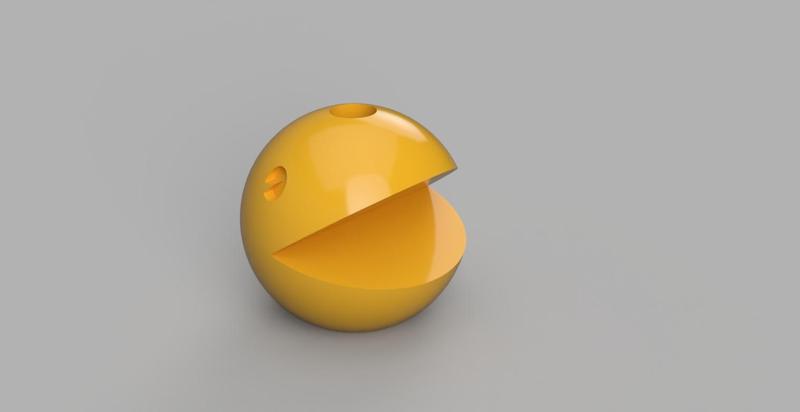 Pacman pen holder