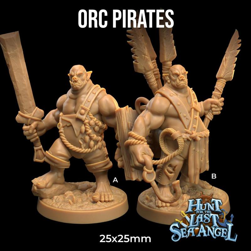 Orc Pirates  | Swamp Orcs Mushroomed Orcs | PRESUPPORTED | Mushroom Bayou