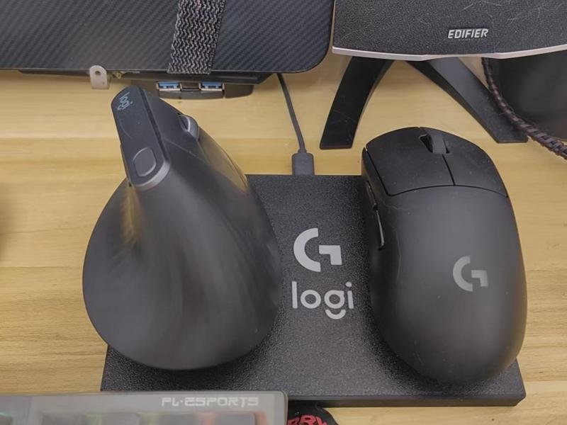 Logitech GPW magnetic charging dock, Logitech vertical mouse magnetic dock