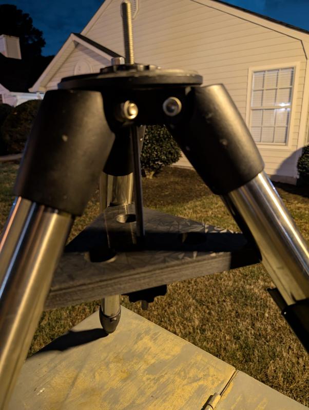 Tripod Spreader/Center Tray for Celestron AVX (and other similar tripods with 2" legs) Tripod