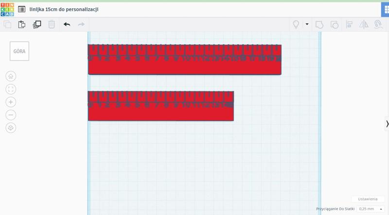 linijka 15cm i 20 cm