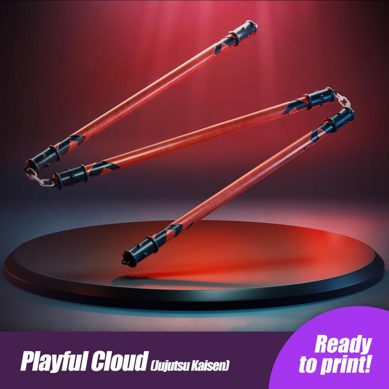 Jujutsu Kaisen Playful Cloud Cursed Weapon Ready to print