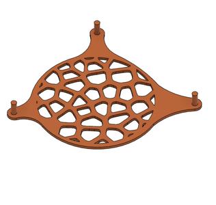 PROTECTOR DE VENTILADOR LATERAL K1 MAX ESTILO VORONOI