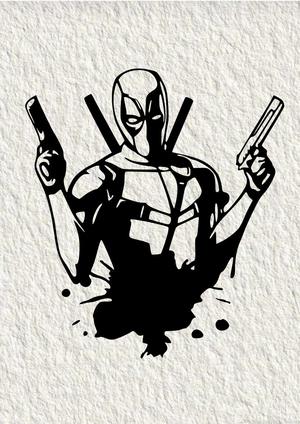 DEAD POOL WALL ART WALL DECORATION
