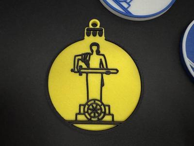 Mother Armenia Monument - 2D Christmas Ornament