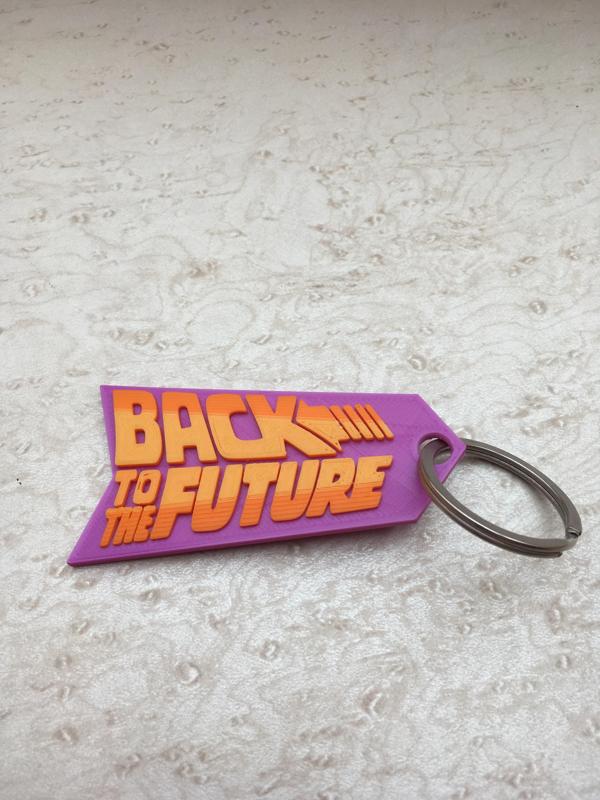 Back to the Future Keychain