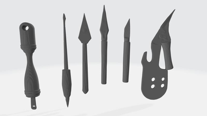 Ceramic Work Tools 3D