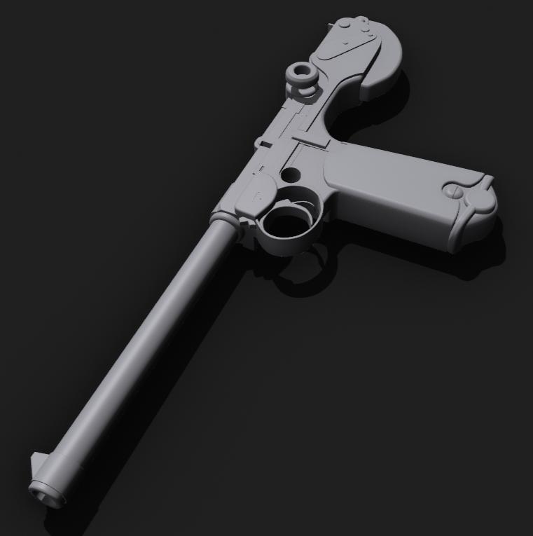 C93 Borchardt Pistol ( Prop-Gun ) 1/1 Size