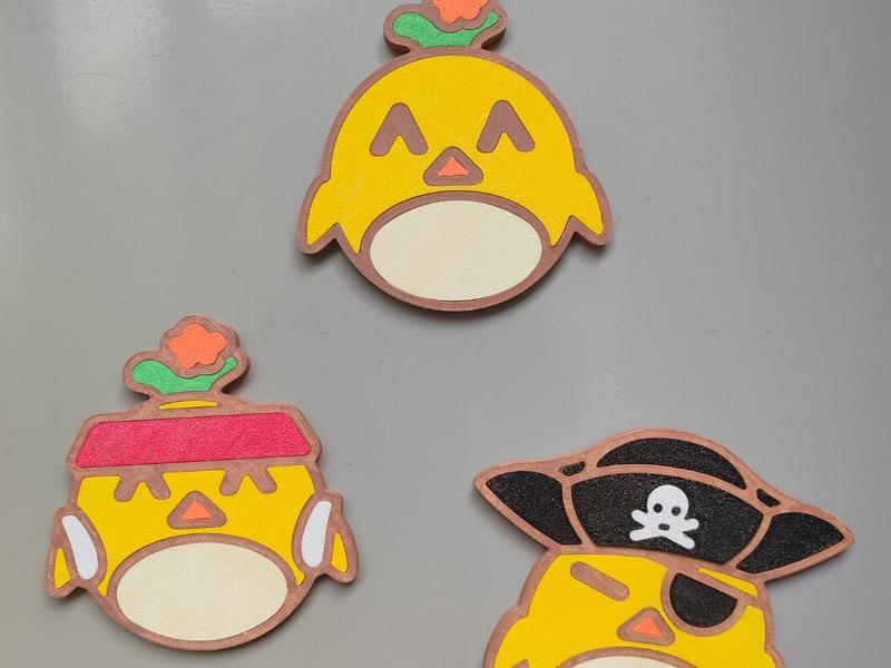 Happy Chicken Fridge Magnet