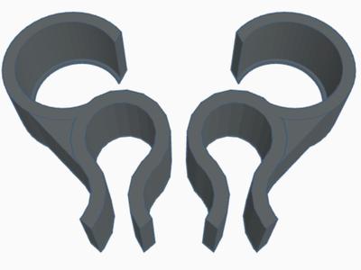 Mounting clip for RSBYE LED lamp for BenQ SW271