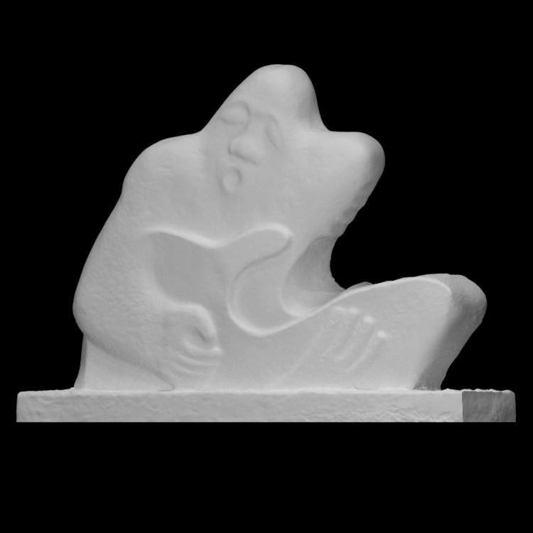 Abstract figure with a guitar