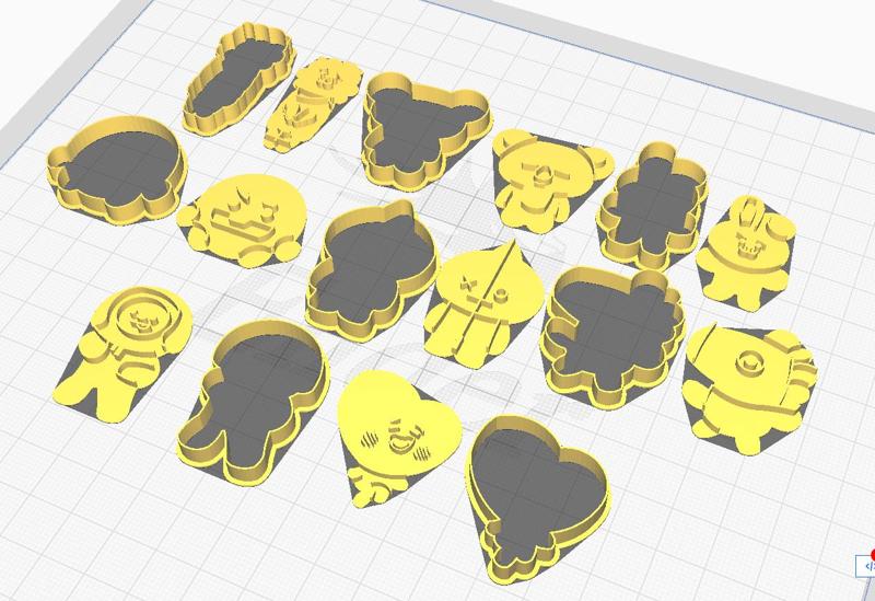 BT21 COOKIE CUTTER/ COOKIE CUTTER