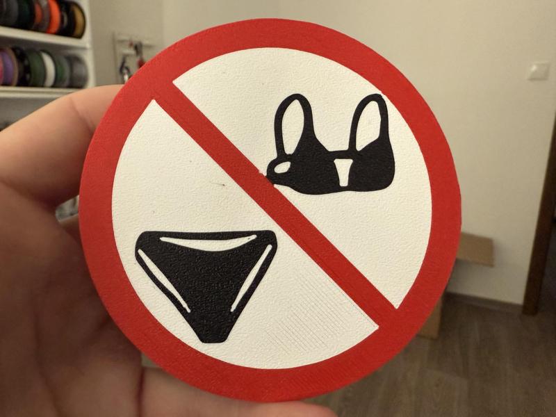 No underwear coaster