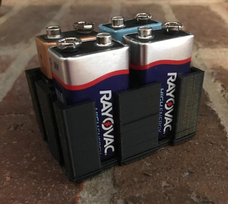 9 Volt Battery Storage Holder