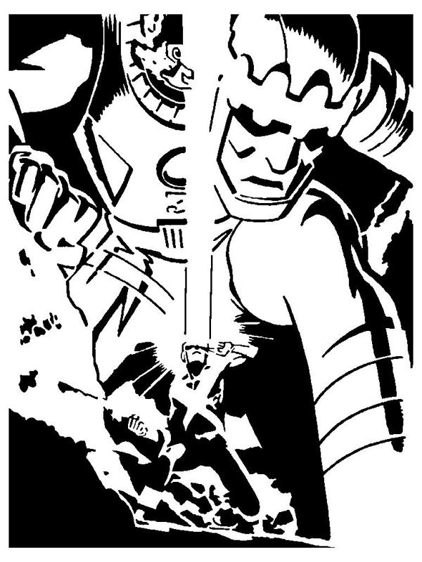 Cyclops vs Sentinal Stencil