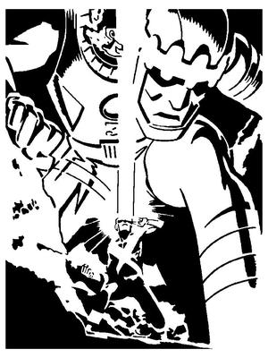 Cyclops vs Sentinal Stencil