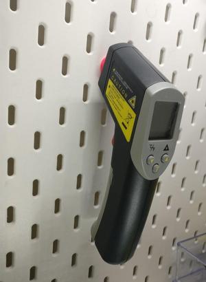 Infrared Thermometer Holder for IKEA Skadis Pegboard