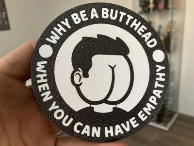 Butthead coaster