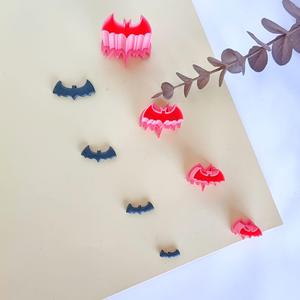 Bat cutter for polymer clay. Halloween. Pack of 4