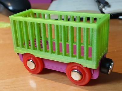 BRIO, Lillabo, Starke wooden railway carriage 