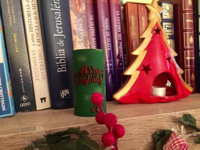 Merry Christmas candle holder