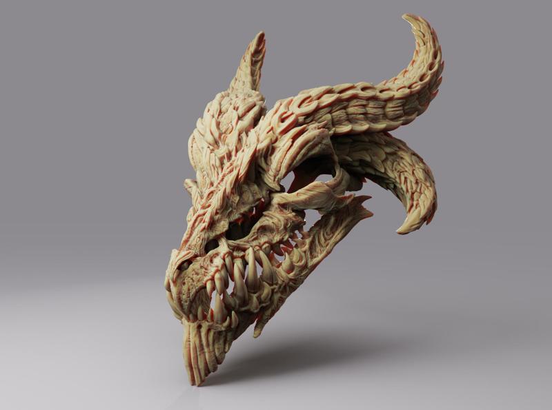 Giant Dragon Skull Pauldron 