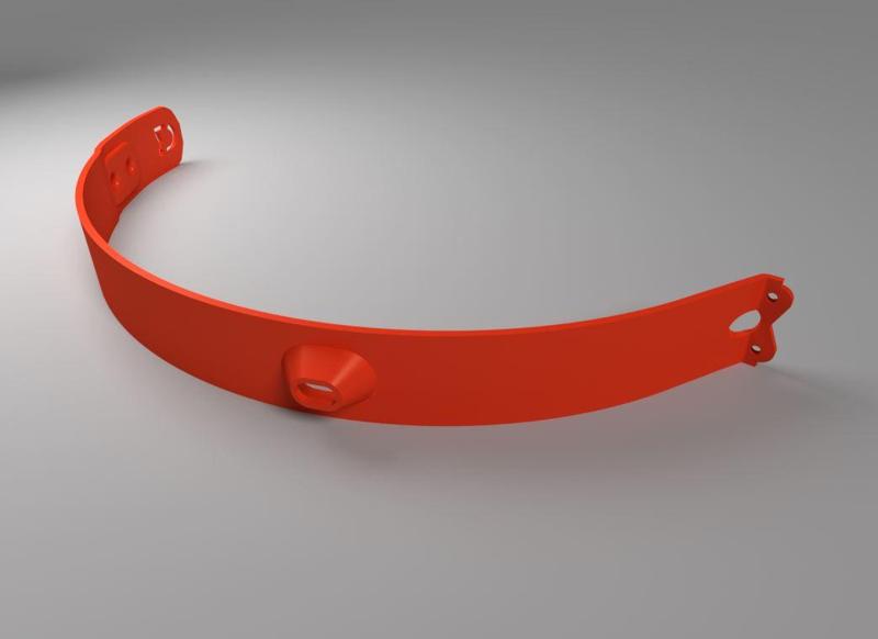 Xiaomi M365 rear mudguard cable cover. Protector del cable trasero.