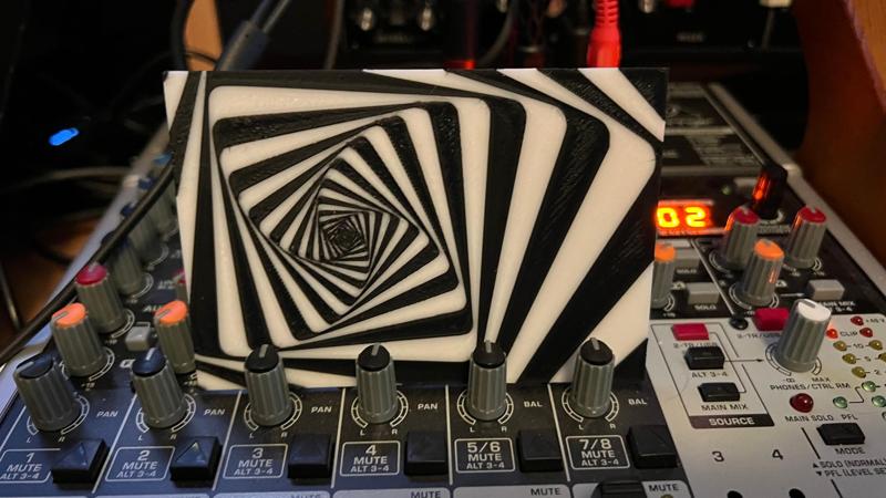 psychedelic optical illusion background 