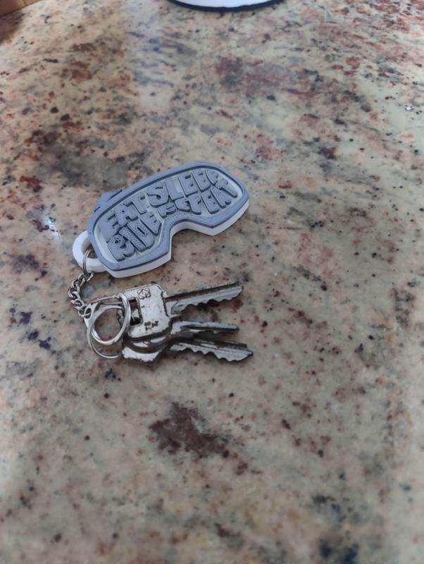 Ski snowboard keychain