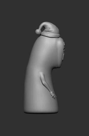 No Face Christmas Hat