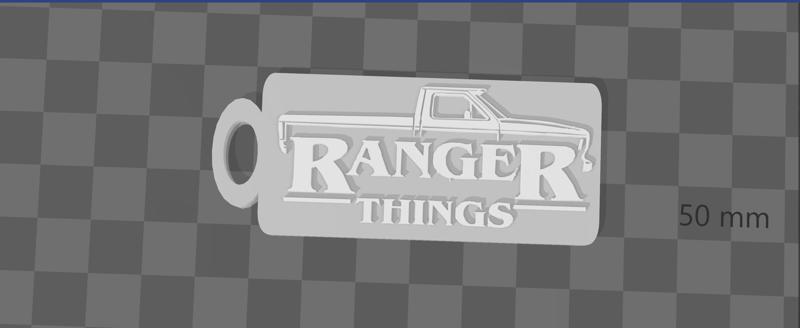 Ford Ranger Things Key Chain
