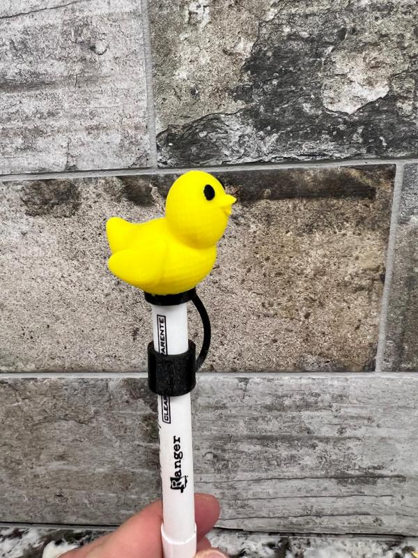 Cap fits Straw for Stanley TPU w/Duck&Teddy Bear