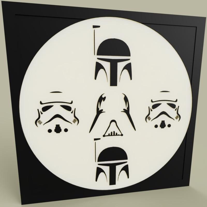 Boba Fett - Darth Vader - Stormtrooper