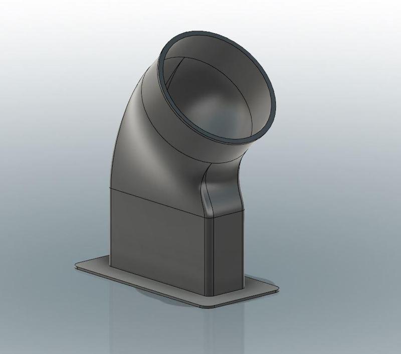 10cm diam tube for window smells extractor