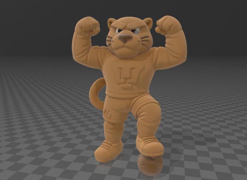 🐾 GOYO in Powerful Pose with Soccer Ball / GOYO Powerful Pose with Soccer Ball - Decorative and collectible figurine for fans and 3D artists.