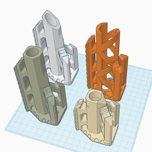 Caliburn barrel covering the threaded rods