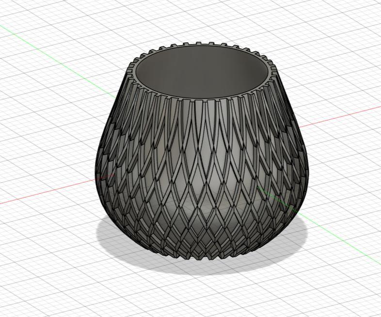 Vase with special Ribs