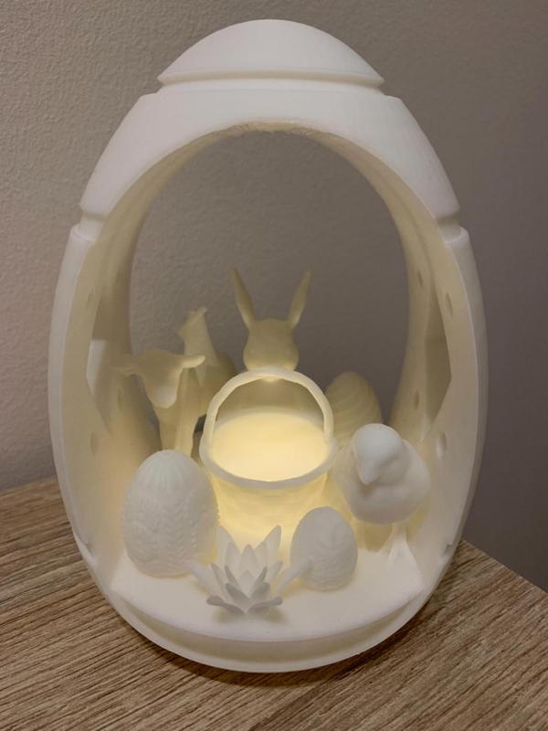 Easter Egg - with tea light