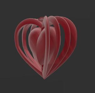 spinning heart keychain
