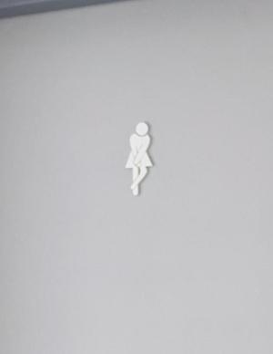 Restroom Sign Woman Magnet