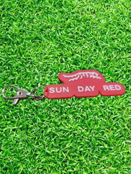 Sun Day Red Keychain