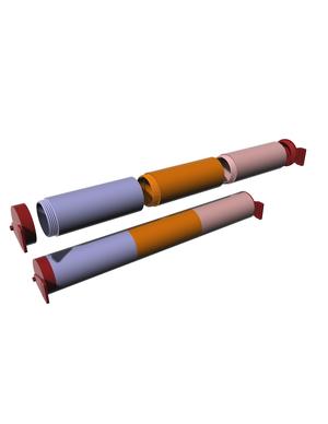 DRAWINGS HOLDER - THREADED PORTABLE STORAGE TUBE 112mm