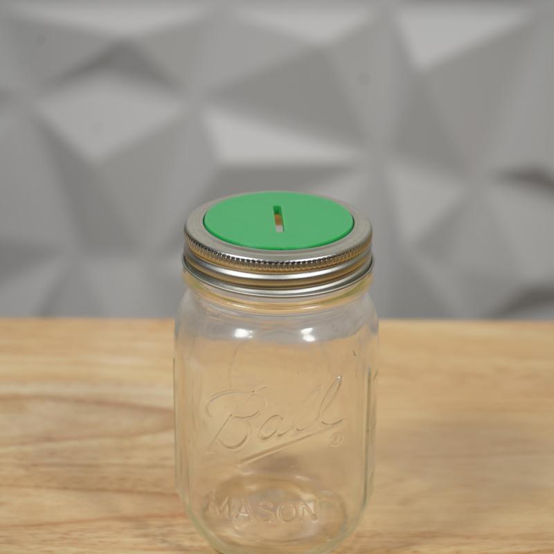 Mason Jar Piggy Bank Lid