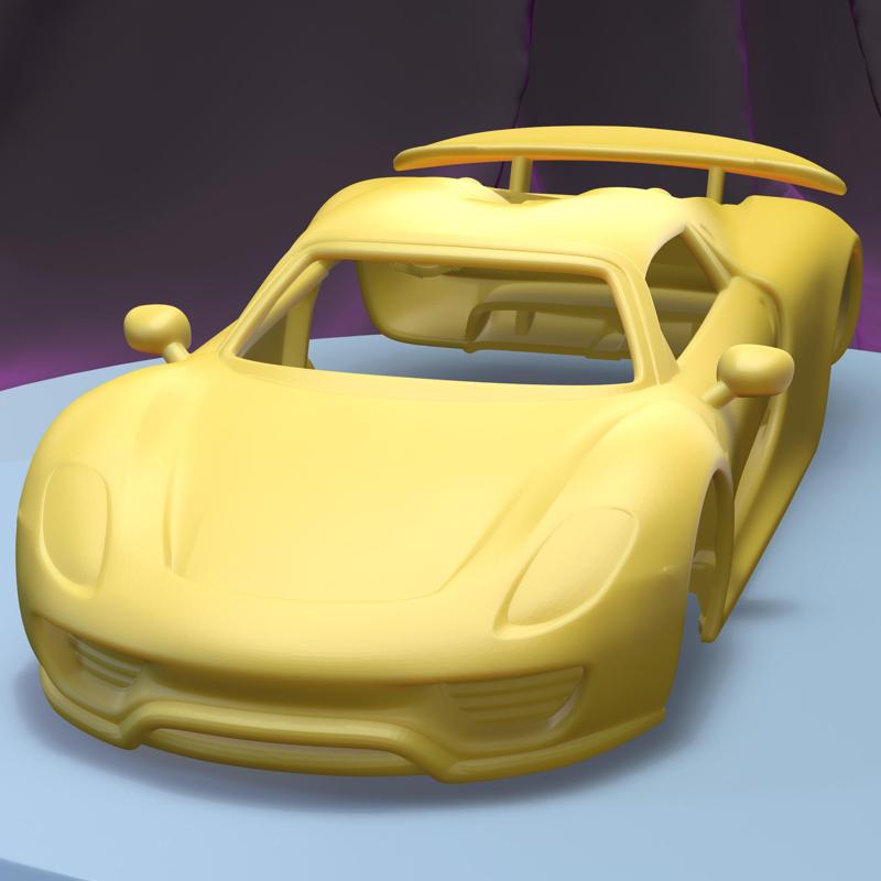 PORSCHE 918 SPYDER 2015  (1/24) printable car body