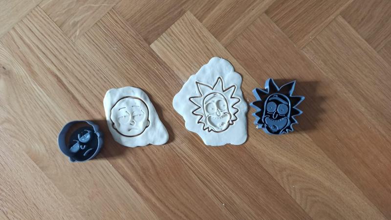 Rick and Morty Cookie Cutters