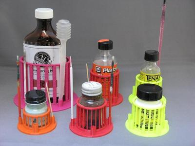Parametric Bottle Support/Brush Holder